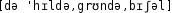 Grafik mit phonetischer Transkription des Belegs