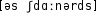 Grafik mit phonetischer Transkription des Belegs