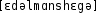 Grafik mit phonetischer Transkription des Belegs