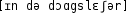 Grafik mit phonetischer Transkription des Belegs