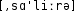 Grafik mit phonetischer Transkription des Belegs