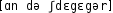 Grafik mit phonetischer Transkription des Belegs