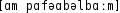 Grafik mit phonetischer Transkription des Belegs