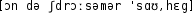 Grafik mit phonetischer Transkription des Belegs