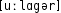 Grafik mit phonetischer Transkription des Belegs