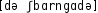 Grafik mit phonetischer Transkription des Belegs