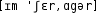 Grafik mit phonetischer Transkription des Belegs