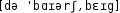 Grafik mit phonetischer Transkription des Belegs