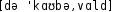 Grafik mit phonetischer Transkription des Belegs