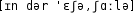 Grafik mit phonetischer Transkription des Belegs