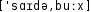 Grafik mit phonetischer Transkription des Belegs