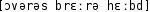 Grafik mit phonetischer Transkription des Belegs