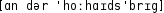 Grafik mit phonetischer Transkription des Belegs