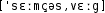 Grafik mit phonetischer Transkription des Belegs