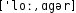 Grafik mit phonetischer Transkription des Belegs