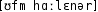 Grafik mit phonetischer Transkription des Belegs