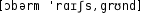 Grafik mit phonetischer Transkription des Belegs