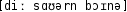Grafik mit phonetischer Transkription des Belegs