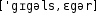 Grafik mit phonetischer Transkription des Belegs