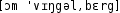 Grafik mit phonetischer Transkription des Belegs