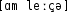 Grafik mit phonetischer Transkription des Belegs