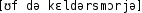 Grafik mit phonetischer Transkription des Belegs