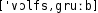 Grafik mit phonetischer Transkription des Belegs
