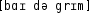 Grafik mit phonetischer Transkription des Belegs