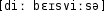 Grafik mit phonetischer Transkription des Belegs