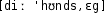 Grafik mit phonetischer Transkription des Belegs