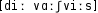 Grafik mit phonetischer Transkription des Belegs