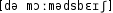 Grafik mit phonetischer Transkription des Belegs
