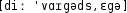 Grafik mit phonetischer Transkription des Belegs