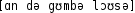 Grafik mit phonetischer Transkription des Belegs