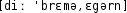 Grafik mit phonetischer Transkription des Belegs