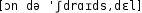 Grafik mit phonetischer Transkription des Belegs