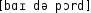 Grafik mit phonetischer Transkription des Belegs
