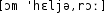 Grafik mit phonetischer Transkription des Belegs