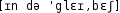 Grafik mit phonetischer Transkription des Belegs