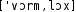 Grafik mit phonetischer Transkription des Belegs