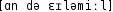 Grafik mit phonetischer Transkription des Belegs