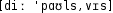 Grafik mit phonetischer Transkription des Belegs