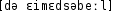Grafik mit phonetischer Transkription des Belegs