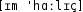 Grafik mit phonetischer Transkription des Belegs