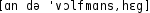 Grafik mit phonetischer Transkription des Belegs