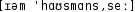 Grafik mit phonetischer Transkription des Belegs