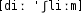 Grafik mit phonetischer Transkription des Belegs