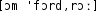 Grafik mit phonetischer Transkription des Belegs