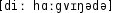 Grafik mit phonetischer Transkription des Belegs