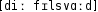 Grafik mit phonetischer Transkription des Belegs